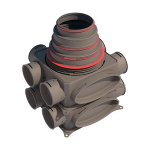 Коллектор 212 V 12x Ø 75/63 мм ПП (арт. 188630)