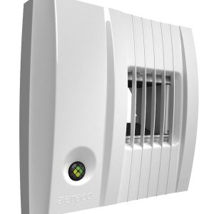 BXC1919 (403) s Вытяжная решетка, фиксированный расход воздуха 12-80/130 м³/ч, пиковый расход воздуха от сигнала управляющего устройства BXC CO² или VOC, соединение Ø100 мм, 3V DC