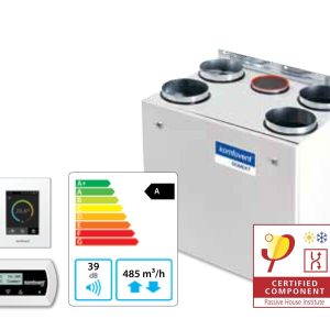 Komfovent OTD (Domekt) R-400-V-E Вертикальная приточно-вытяжная установка с автоматикой GTC, фильтр F7/M5