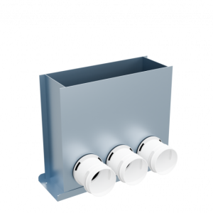 Flexag FL-PFP-400x100/75x3 пленум напольный, 400x100, на 3 выxода FL