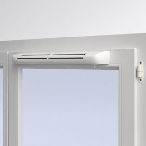 Клапан Aereco ЕНА2 на окно со стандартным козырьком и установкой, цвет белый