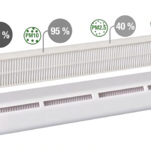 Aldes AirFILTER приточный оконный клапан с фильтром до 30 м³/ч