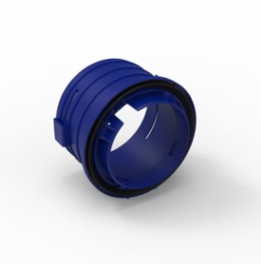 Easyflex round, фитинг для круглого воздуховода Ø90 для накладного монтажа (арт. 28914)