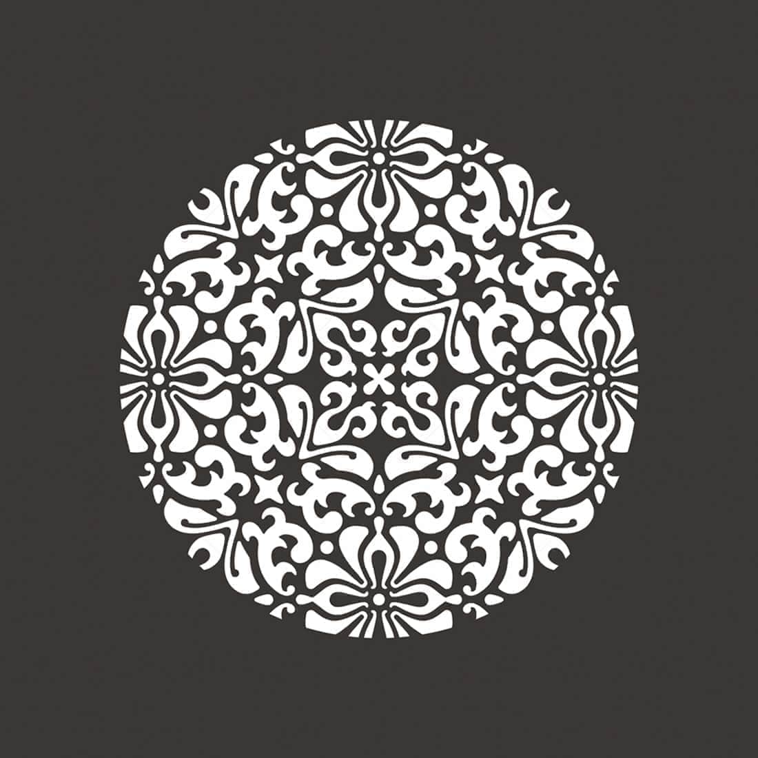 Решётка D5 Flora мини металл антрацит