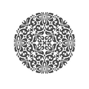 Решётка D5 Flora мини металл белая