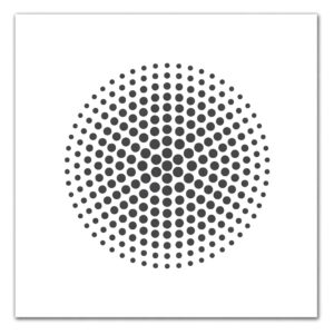 Решётка D5 Avantgarde мини металл белая