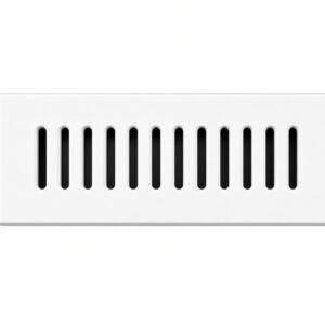 Решётка D5 Stripes стекло сатин белая