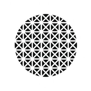 Решётка D5 Pyramid мини металл белая
