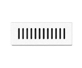 Решётка D5 Stripes стекло сатин белая