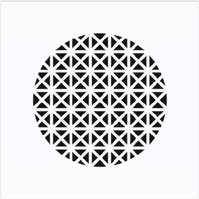 Решётка D5 Pyramid мини металл белая