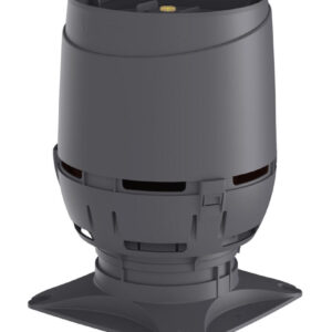 VILPE FLOW 125S — вент. выход + основание 250x250, серый