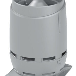 VILPE FLOW 160S — вент. выход + основание 300x300, светло-серый