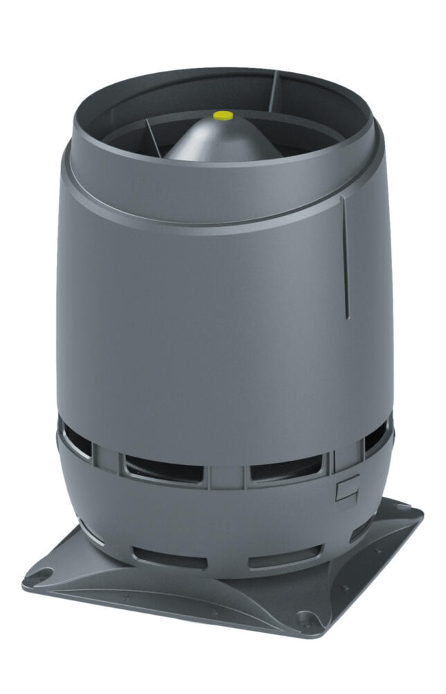 VILPE FLOW 160S — вент. выход + основание 300x300, серый
