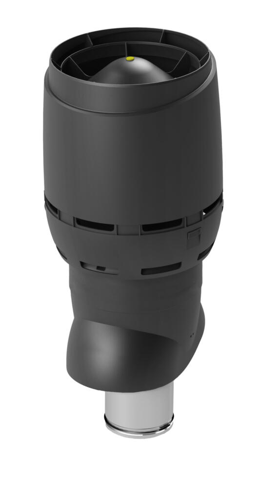VILPE FLOW XL-160/ИЗ/700 — вент. выход, чёрный