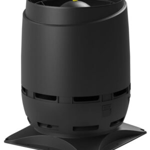 VILPE FLOW 250S — вент. выход + основание 400x400, чёрный