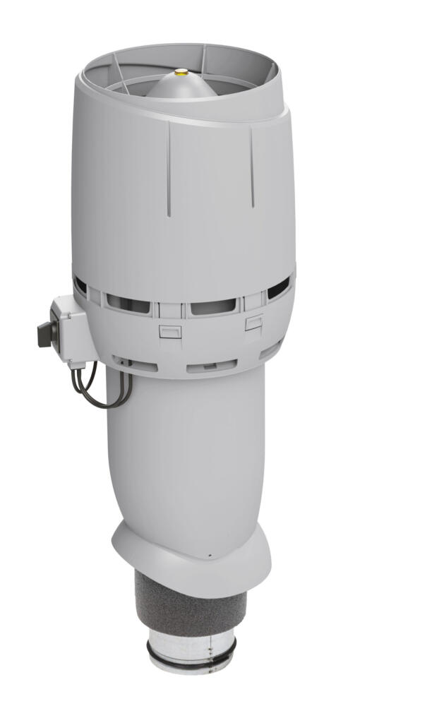 VILPE FLOW ECo125P/700 — крышный вентилятор, светло-серый