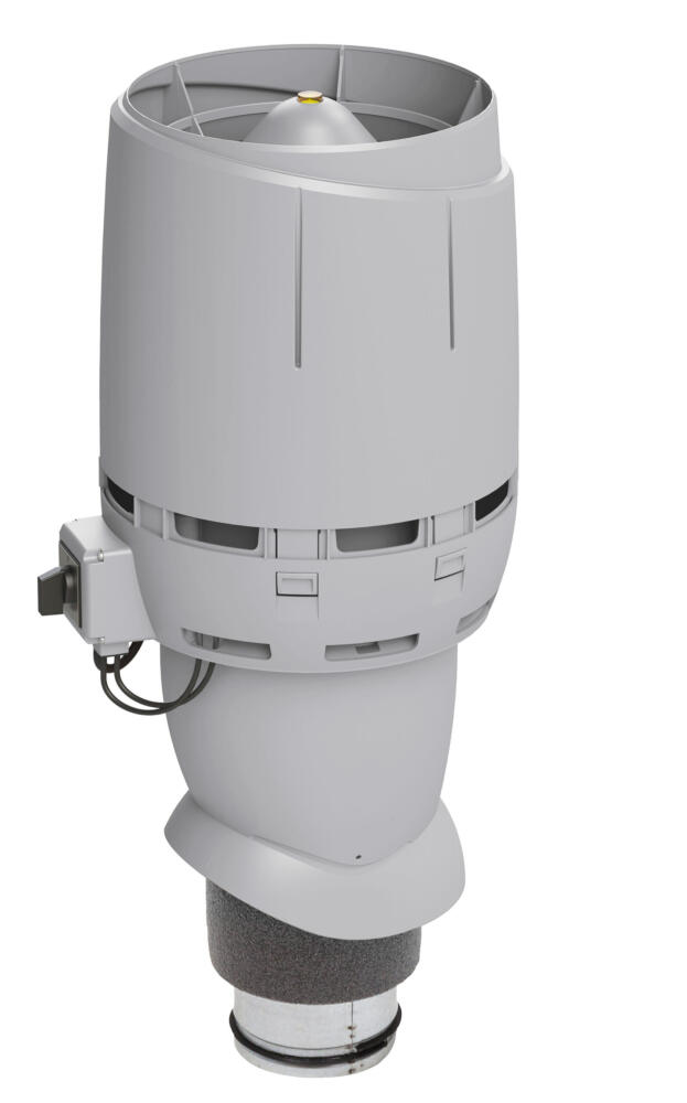 VILPE FLOW ECo125P/500 — крышный вентилятор, светло-серый