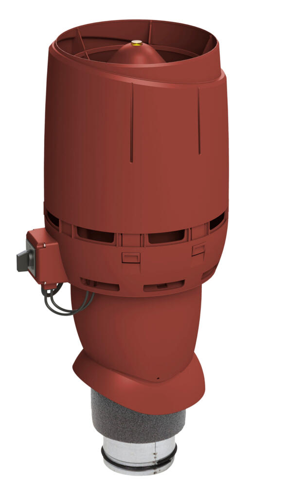 VILPE FLOW ECo125P/500 — крышный вентилятор, красный
