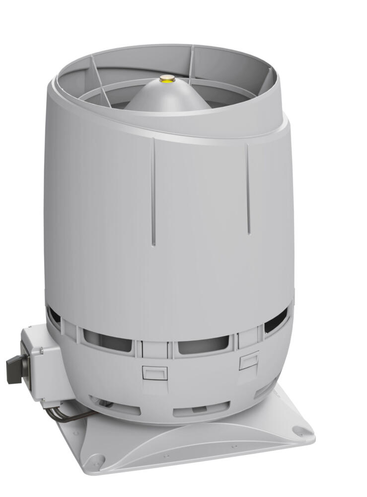 VILPE FLOW ECo110S — крышный вентилятор, светло-серый