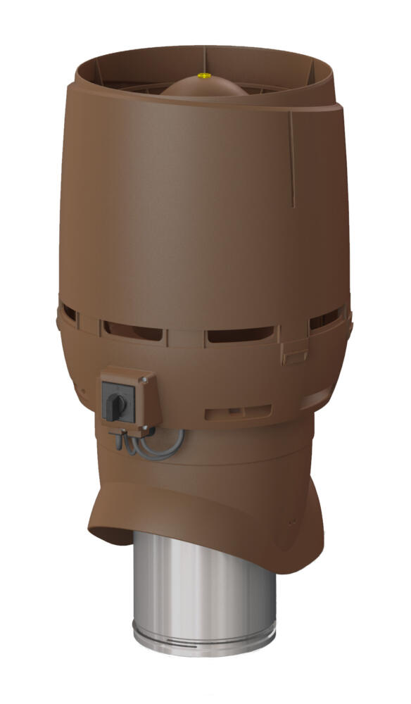VILPE FLOW ECo200P/500 — крышный вентилятор, коричневый