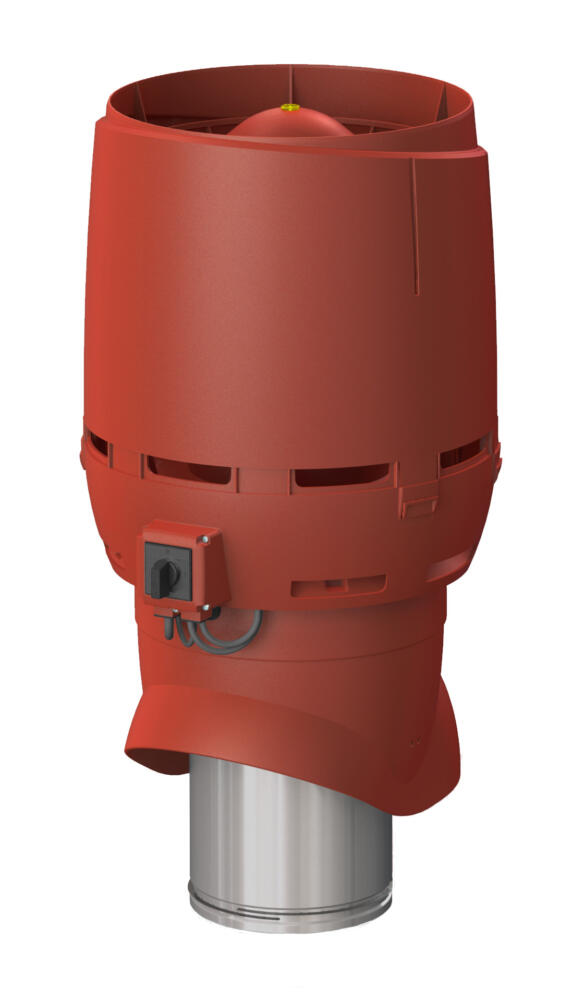 VILPE FLOW ECo200P/500 — крышный вентилятор, красный