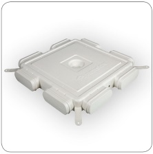 Easyflex овал — распредкоробка на 8 каналов 140×60