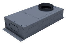 ВИЛПЕ Easyflex овал — распредкоробка D160×8, вертикальный вход