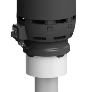 VILPE FLOW ECo125C/400 — крышный вентилятор, чёрный