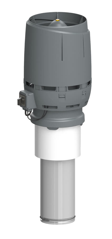 VILPE FLOW ECo160C/400 — крышный вентилятор, серый
