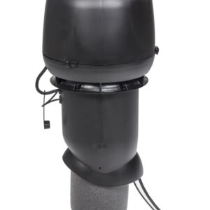 VILPE ECo190P/125/500 — крышный вентилятор со старым типом колпака, чёрный