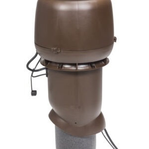 VILPE ECo190P/125/500 — крышный вентилятор со старым типом колпака, коричневый
