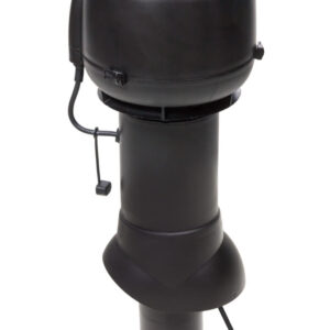 VILPE ECo110P/110/500 — крышный вентилятор со старым типом колпака, чёрный