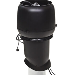 VILPE ECo220P/160/500 — крышный вентилятор со старым типом колпака, чёрный