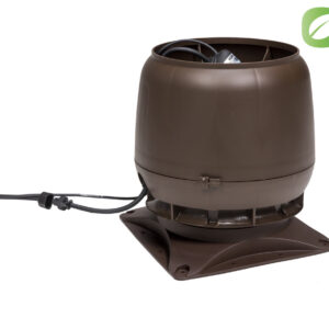 VILPE ECo220S — крышный вентилятор со старым типом колпака, коричневый