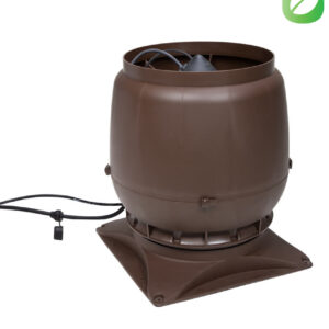 VILPE ECo250S — крышный вентилятор со старым типом колпака, коричневый