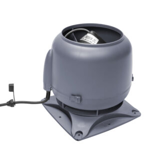 VILPE ECo110S — крышный вентилятор со старым типом колпака, серый