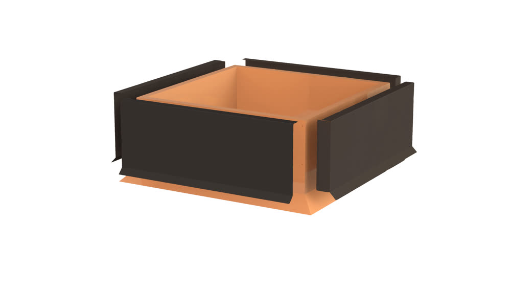 VILPE MULTIROOF 300 FLASHING SET, чёрный