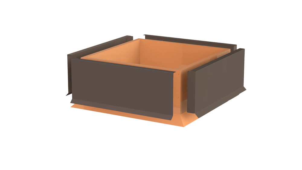 VILPE MULTIROOF 300 FLASHING SET, серый
