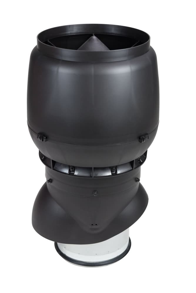 VILPE XL-250/ИЗ/500 вентиляционный выход, чёрный