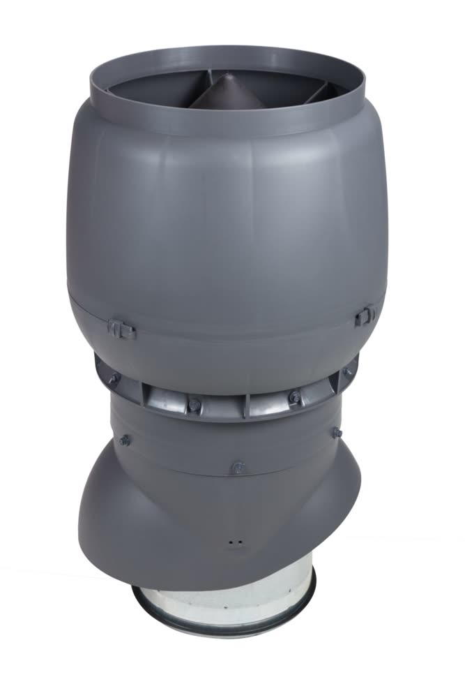 VILPE XL-250/ИЗ/500 вентиляционный выход, серый