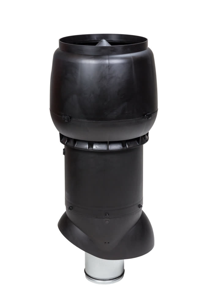 VILPE XL-160/ИЗ/700 вентиляционный выход, чёрный