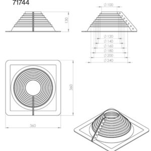 VILPE ROOFSEAL уплотнитель 100-230